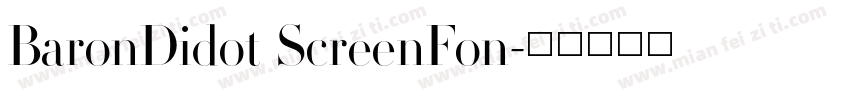 BaronDidot ScreenFon字体转换